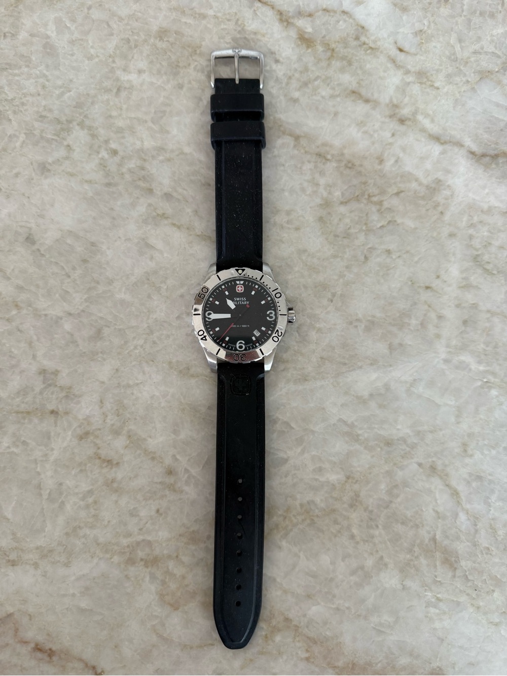 Swiss Military 7217X 200m 40mm Quartz Watch In Good Condition